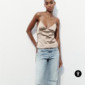 Zara silk top